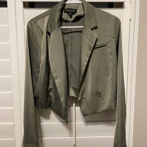 Teal womens blazer